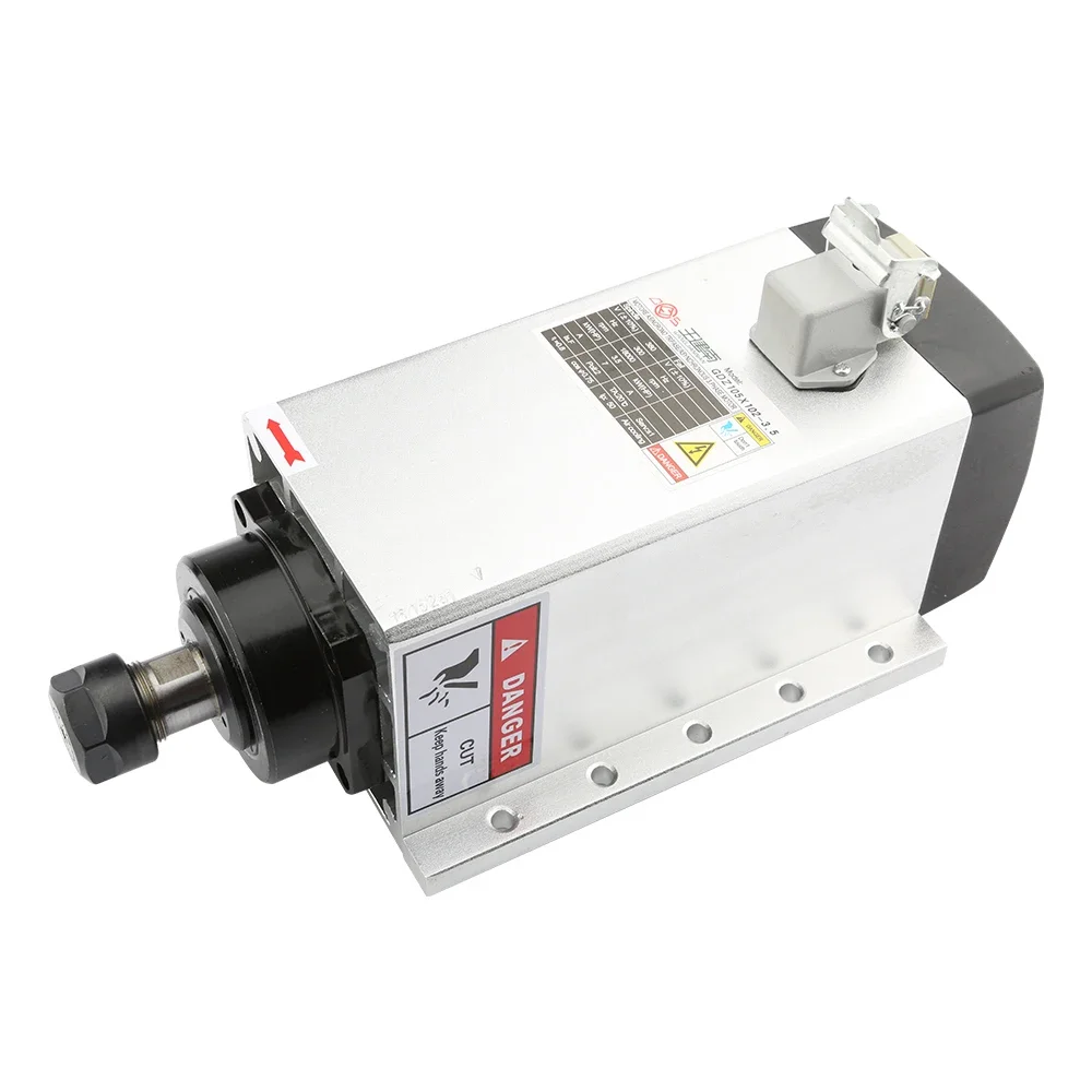 

3.5kw CNC spindle motor air-cooled high-speed 18000rpm ER20 with flange for woodworking carving