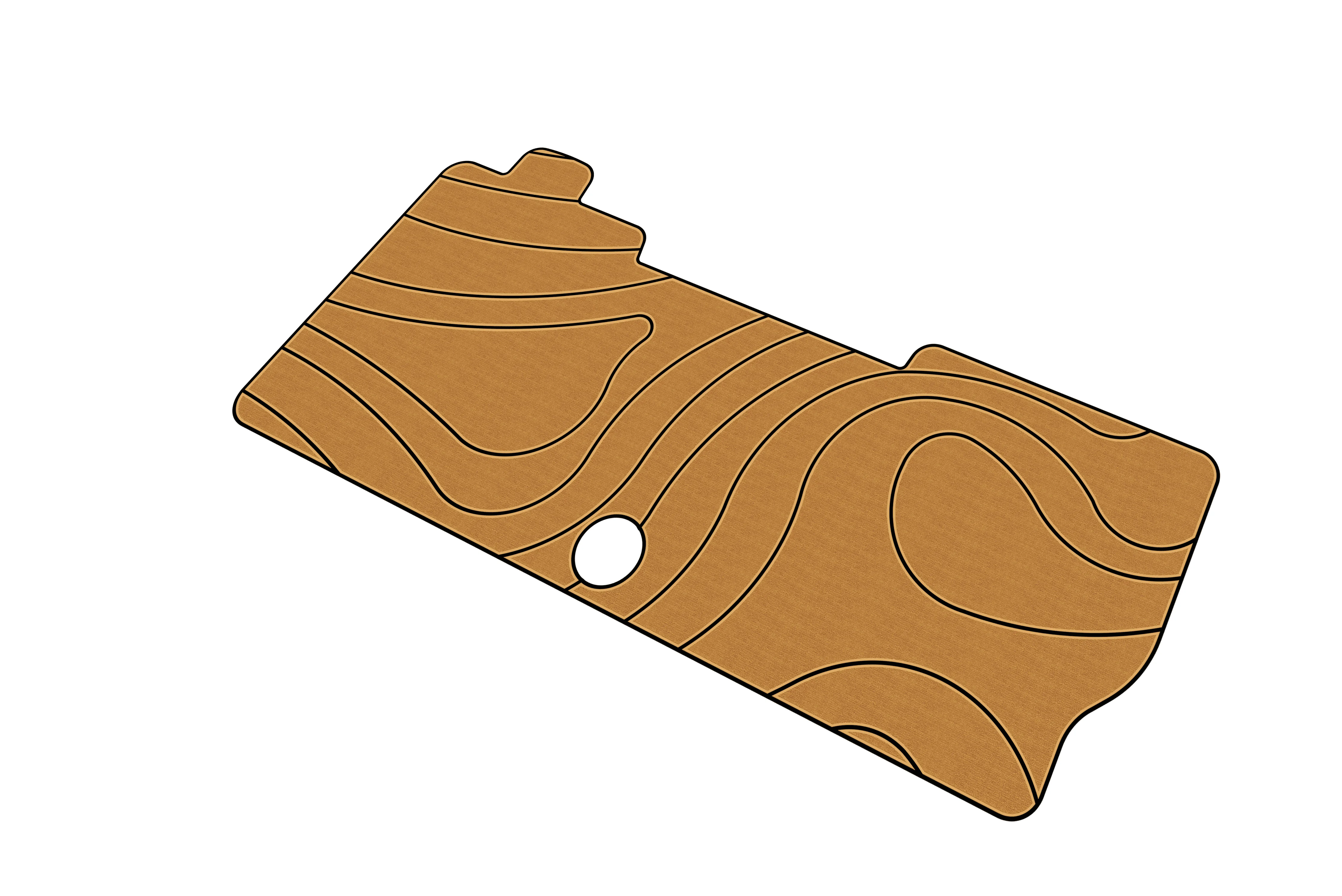 Marine Faux Teak EVA Non-Slip Mat 2017-2020 Ranger Z185 Self-Adhesive 1/4" 6mm Boat Deck Pad for Cockpit & Deck