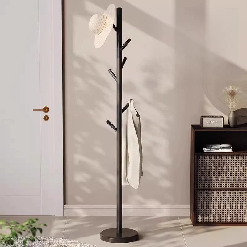 Wrought iron coat rack Floor-to-ceiling bedroom household cactus hanger Light luxury high-end entrance Stainless steel rack
