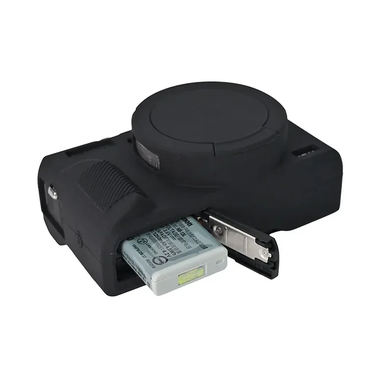 Casing kamera silikon lembut, tas pelindung untuk Canon G7XIII G7X mark III G7X3, penutup karet, tas kamera dengan pembukaan baterai
