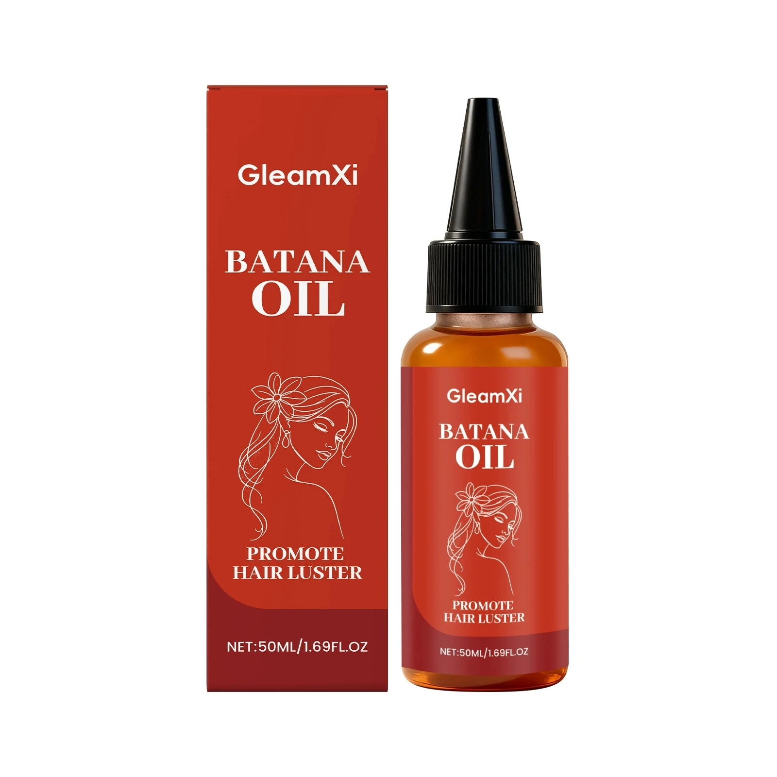 Batana Hair Oil Natural Organic Hair Thicker Stronger Nourishing Scalps Split Ends Treatment Damaged Repair Hair Growth Serum