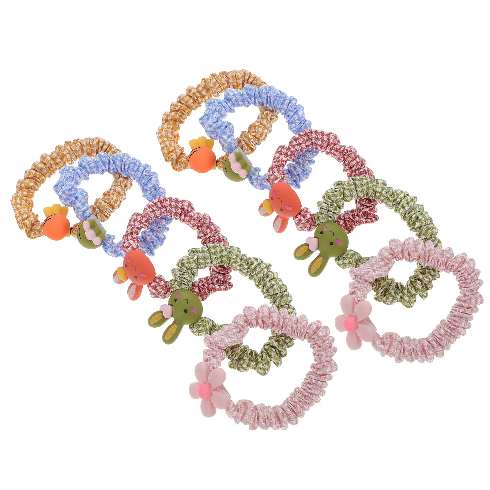 

10 шт. эластичные кольца для волос, галстуки для девочек, стильные резинки для волос, удобные аксессуары, подходящие для всех случаев, веревка для волос