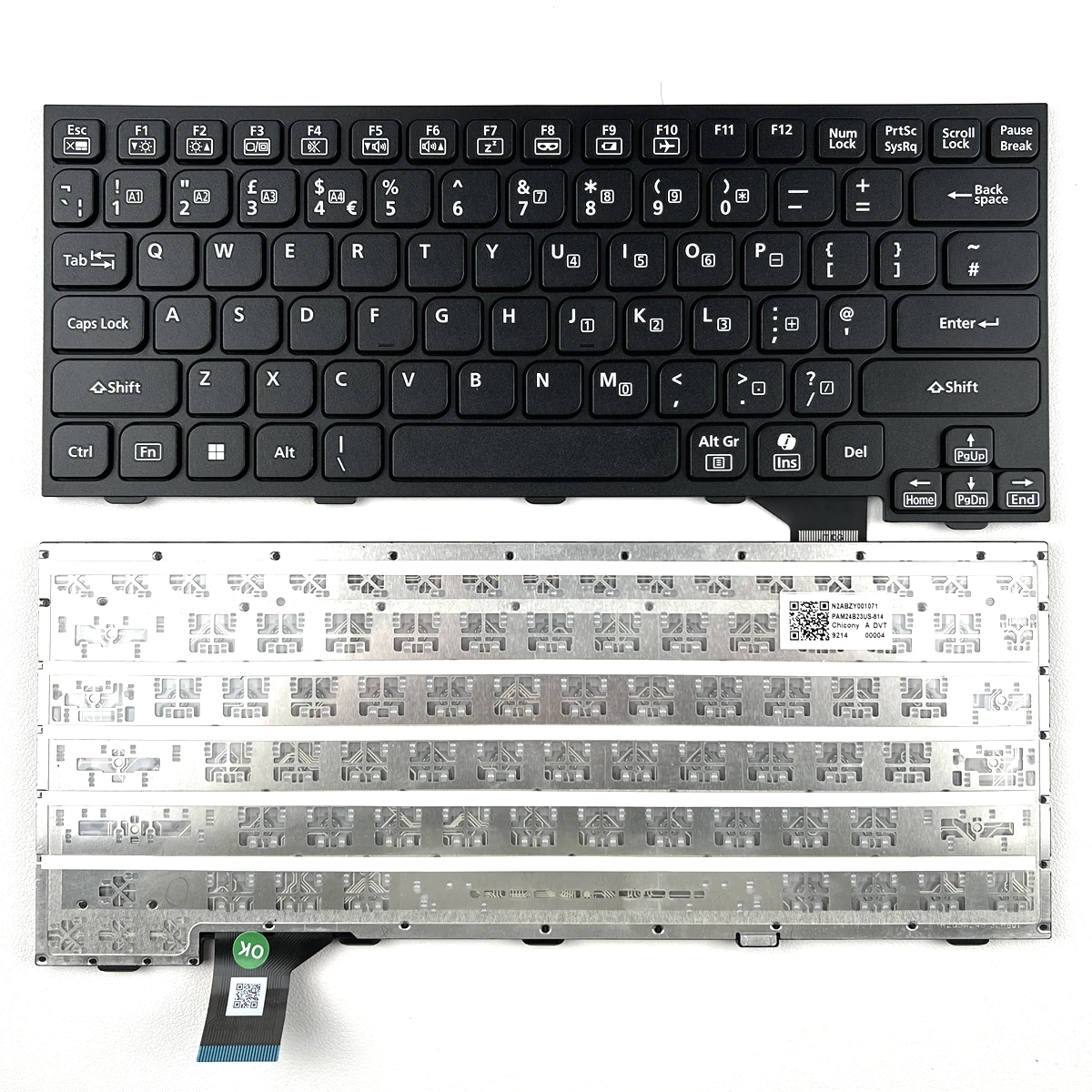 

US/Japanese/UK Backlit Laptop Keyboard for Panasonic Toughbook FZ-55 FZ-40 Series ModelPAM24B13USJ8141