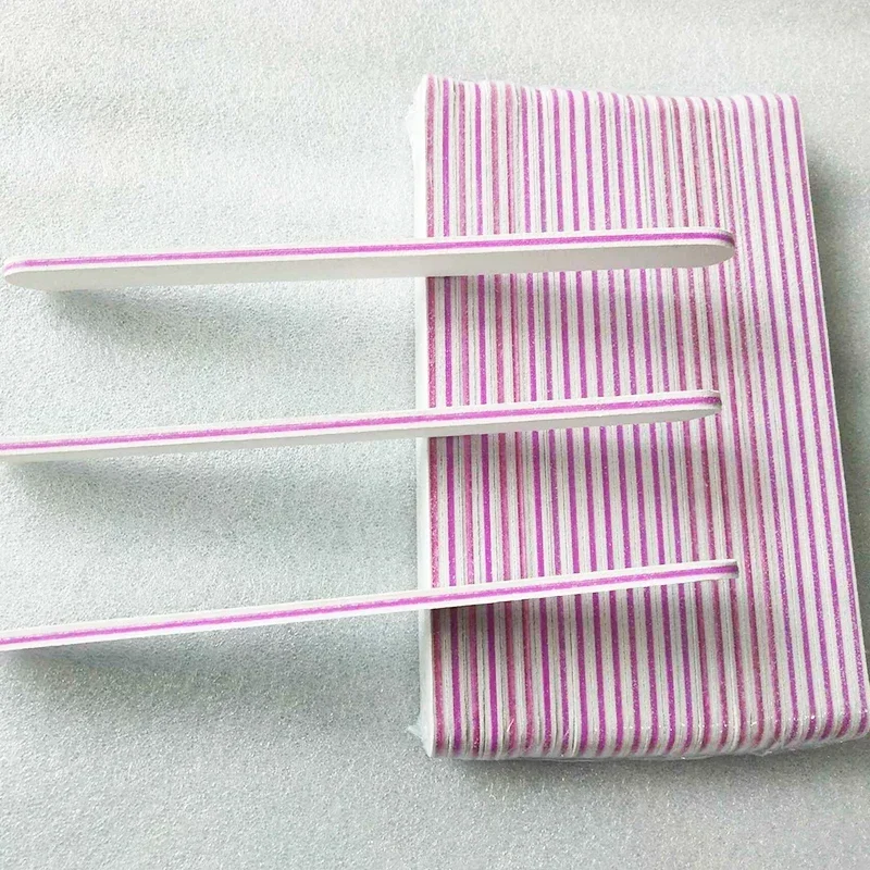 5/10 sztuk Nailfile profesjonalny bufor do paznokci biały 100/180 papier ścierny polerowanie pilniki szlifierskie okrągła główka prosty kąt limonka