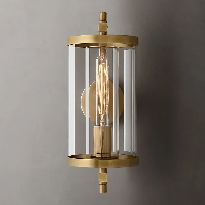 Living room background wall creative model room bedroom bedside lamp