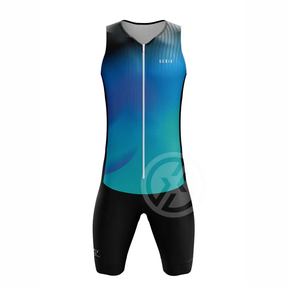 

GCBIG Sport Mens Triathlon Suit Sleeveless Cycling Thin Pad Skinsuit Mtb Jumpsuit Bicycle Clothing Ropa Conjunto Hombre Jumpsuit