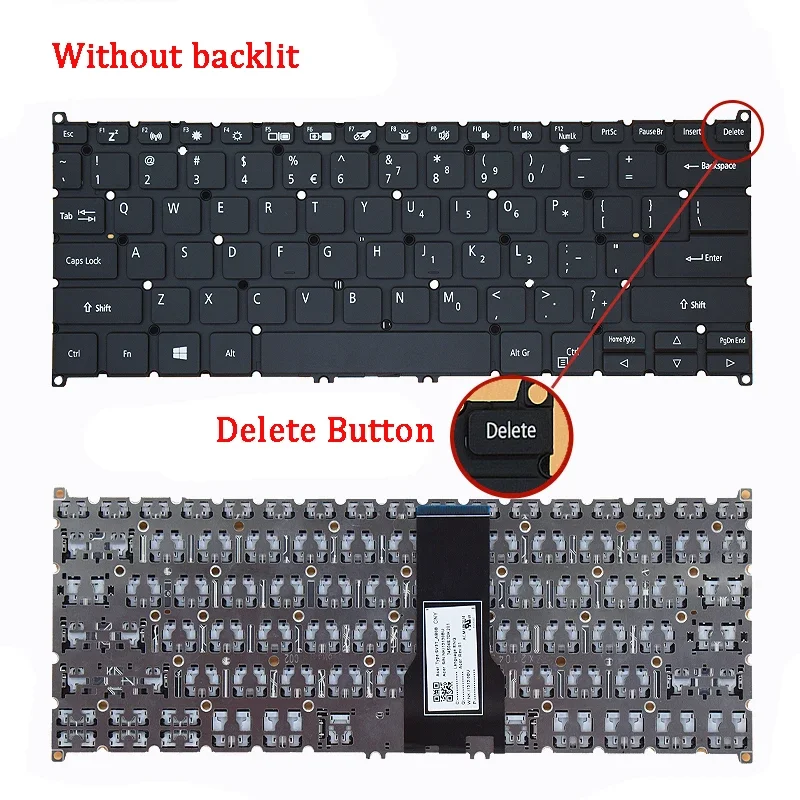 New genuine laptop keyboard for Acer Swift 3 sf114-32 sp513-51 sp513-52n sp513-53 N sp316-54 n16c4