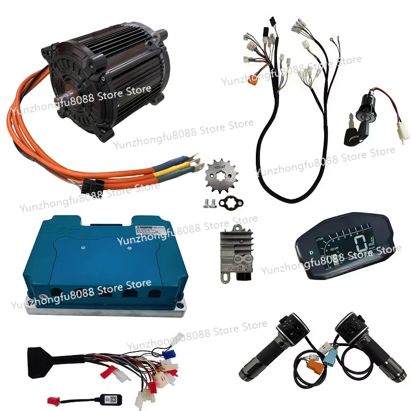 

8000W Mid-Drive Power Train Complete Conversion Kits for Electric Motorcycle