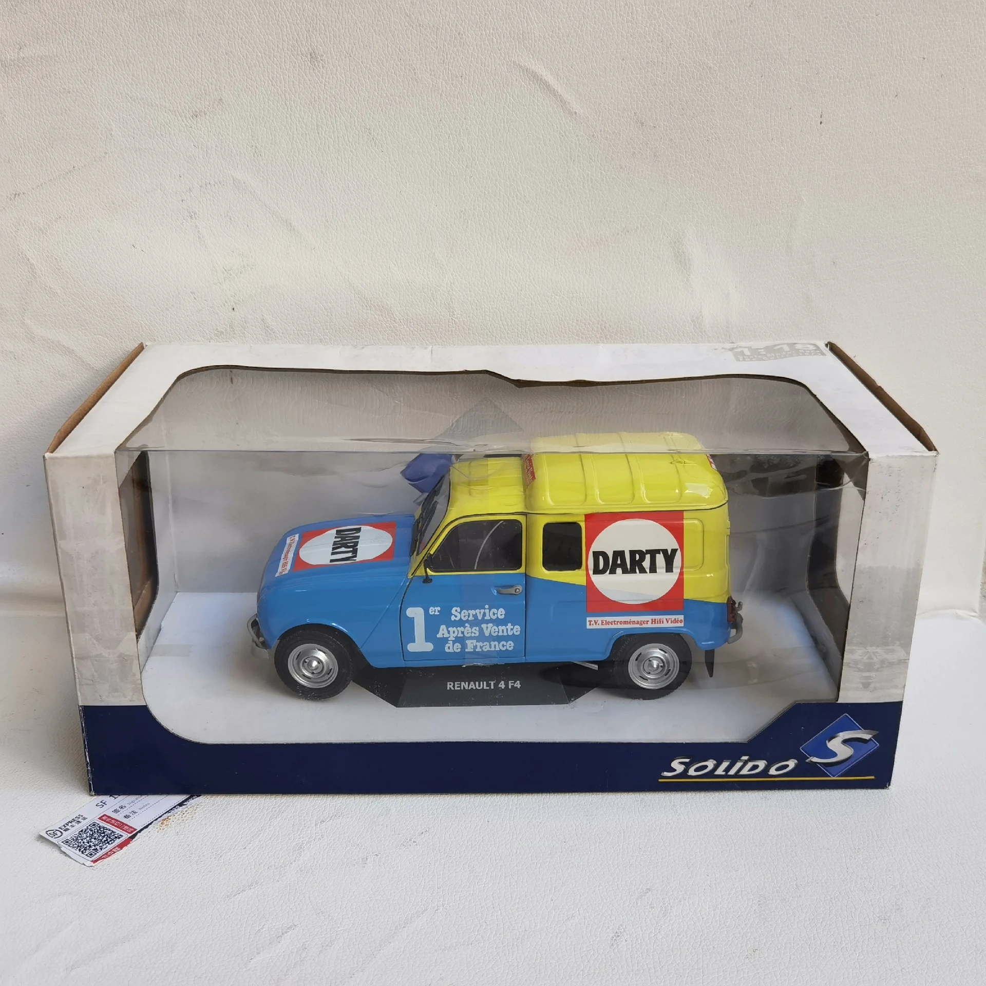 Diecast SOLIDO RENAULT4 F4 Renault Van Legierungsautomodell im Maßstab 1:18, Sammlerspielzeug, Geschenk, Souvenir, Display-Ornament
