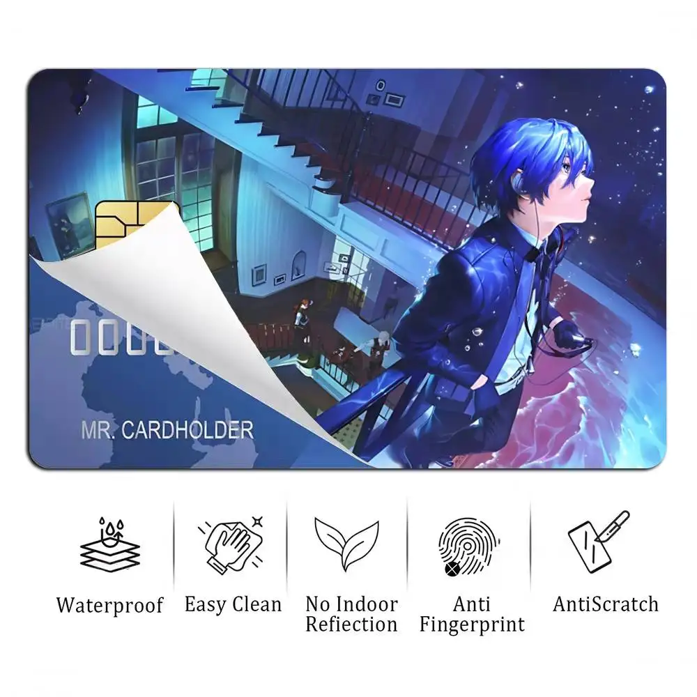 Makoto Yuki Game Persona 3 NEW Card Stickers for Bank Access Protective Waterproof Film Cover Sticker Gift