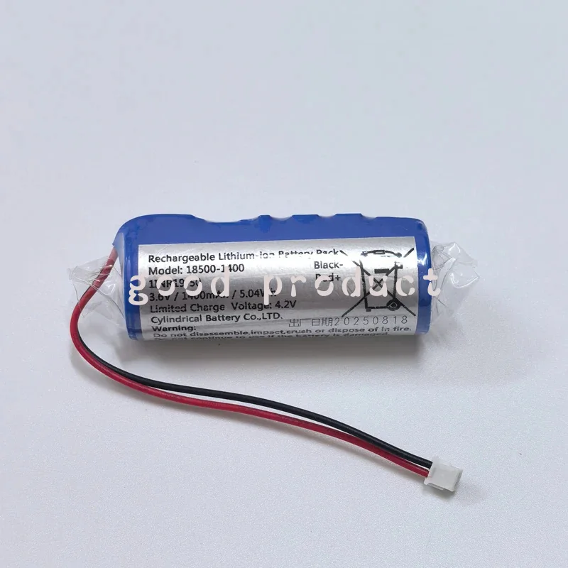 For 18500-1400 3.6v 1400mAh 5.04Wh Rechargeable Lithium Battery Pack