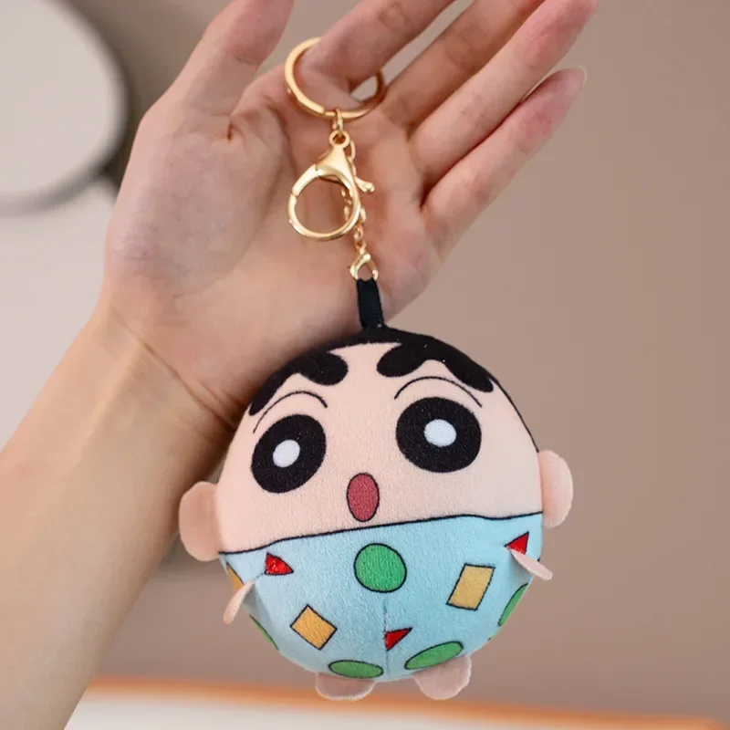 10 cm/3.93 pollici Crayon Shin Chan Portachiavi Anime Periferiche Cartoon Zaino Portamonete Accessori Ornamenti Giocattolo carino Regali per ragazze