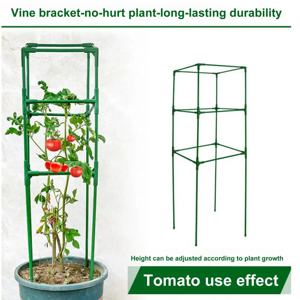 Tomato Cage High Temperature Resistant Tomato Support Anti-corrosion Multifunctional  Practical Tomato Stakes Cucumber Trellis