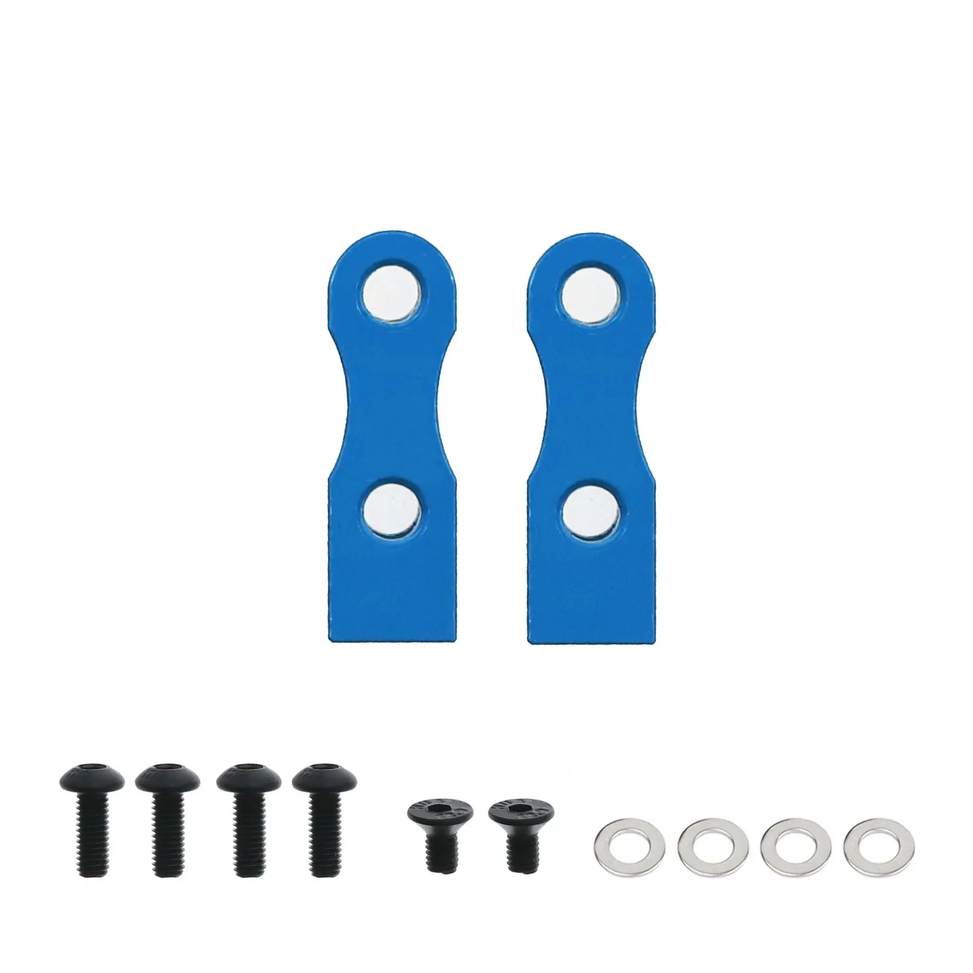 CNC Aluminum High‑Strength Servo Mount Bracket 2Pcs for Tamiya TT02 XV01 TB03 1/10 RC Touring Racing Car Chassis