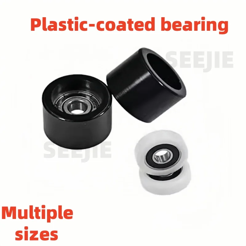 10Pc 3x10x5mm bearing wrapped plastic drawer small wheel  formaldehyde Peilin wheel exhibition cabinet guide wheel silent roller