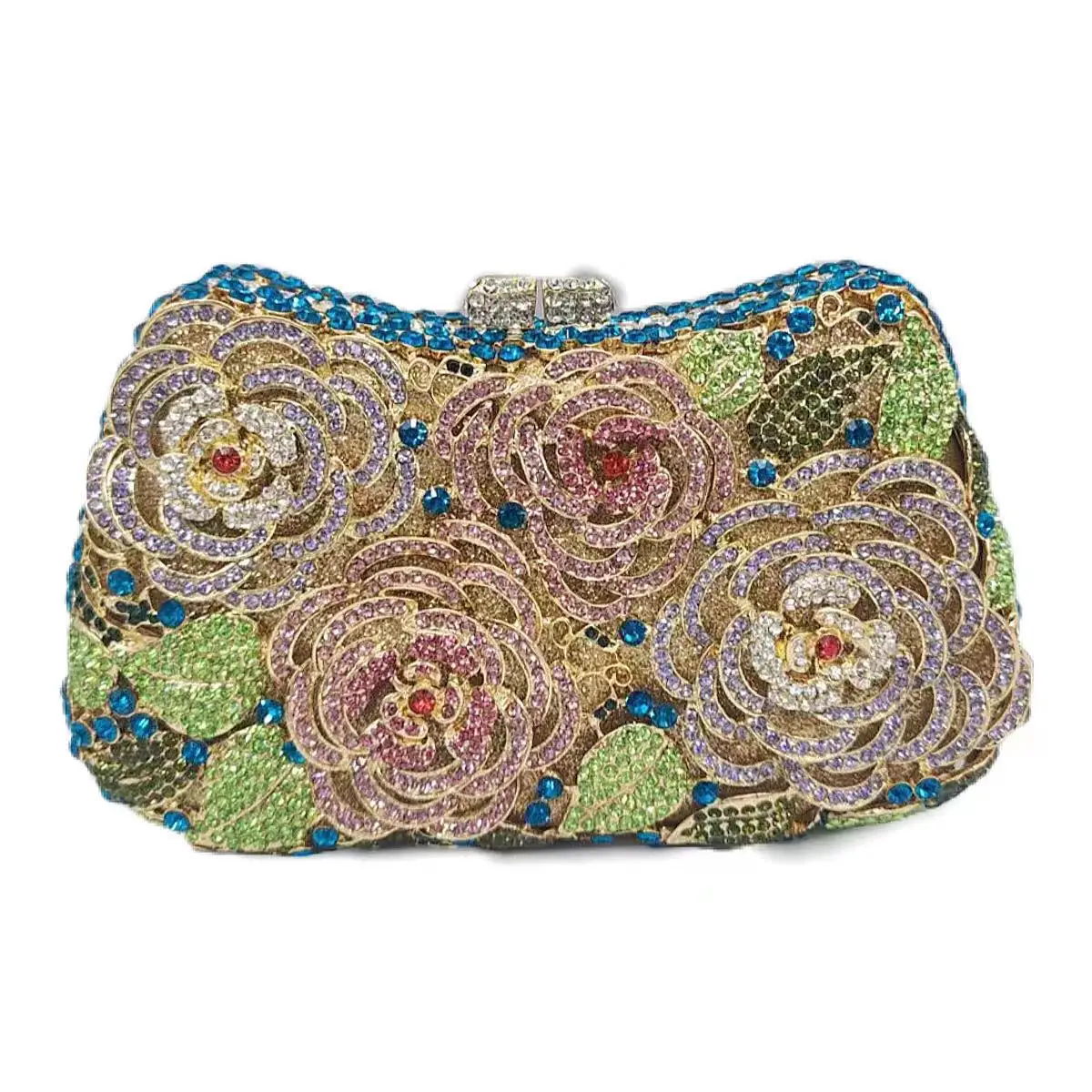 

Клатч с 4 розами и цветочным принтом, вечерняя женская сумка с тиснением роз. OEM-романтический кошелек на заказ, низкий минимальный заказ оптом от Fabryki Di