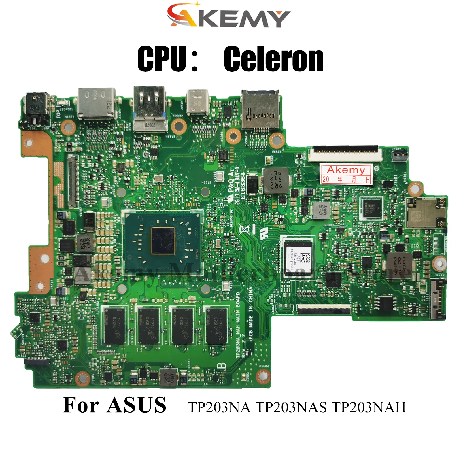 

TP203NA Материнская плата для ноутбука ASUS VivoBook Flip TP203NAS TP203NA TP203N TP203NAH Материнская плата с процессором Celeron 100% tests OK stk