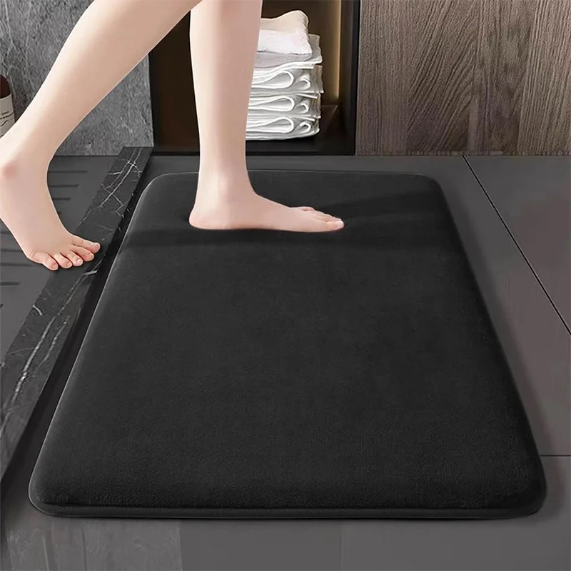 Bath Mat Memory Foam Carpet Super Absorbent Non-slip Bathroom Rug Bathtub Side Floor Rugs Shower Room Doormat Toilet Footpad