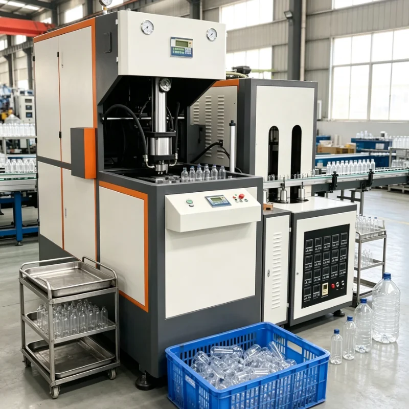 Customized Double Station Blow Moulding Machine Fully Automatic PET Bottle Blowing Equipment Industrial Grade Machinery