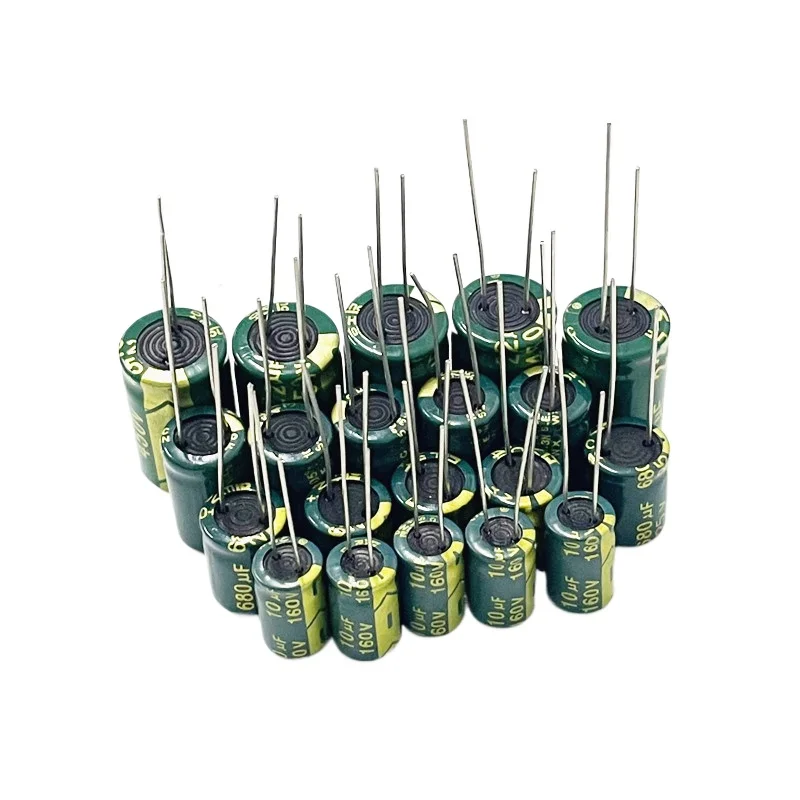 

In-line high frequency aluminum electrolytic capacitor 10/16V/25/35/100/50v10uf22/470/1000/2200uF