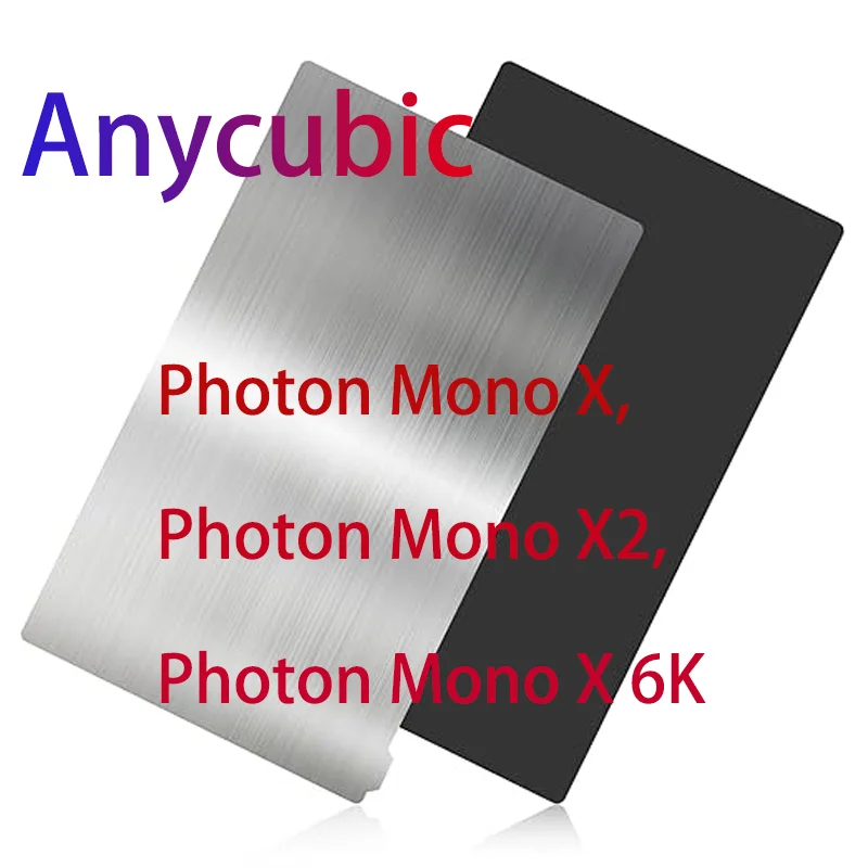 Строительная пластина из смолы ENERGETIC 202x128 мм для Anycubic Mono X 6Ks Photon Mono X, Mono X 6K, M3 Plus, гибкий лист 3D-принтера
