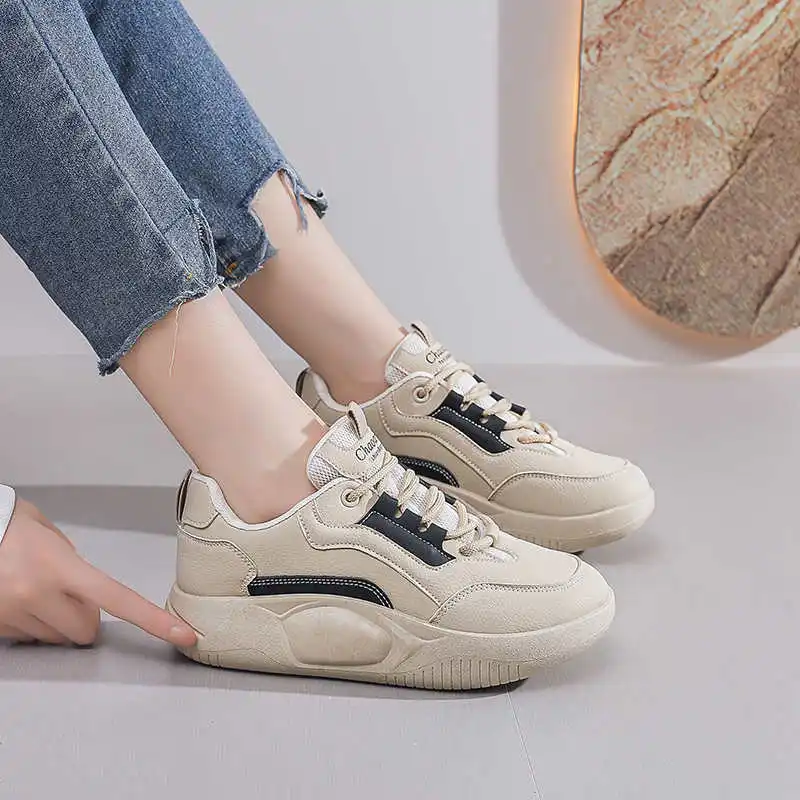 

Белые женские туфли на высокой подошве со шнуровкой, тканые женские прогулочные кроссовки, роскошные прогулочные туфли, спортивные кроссовки, баскетбольные кроссовки