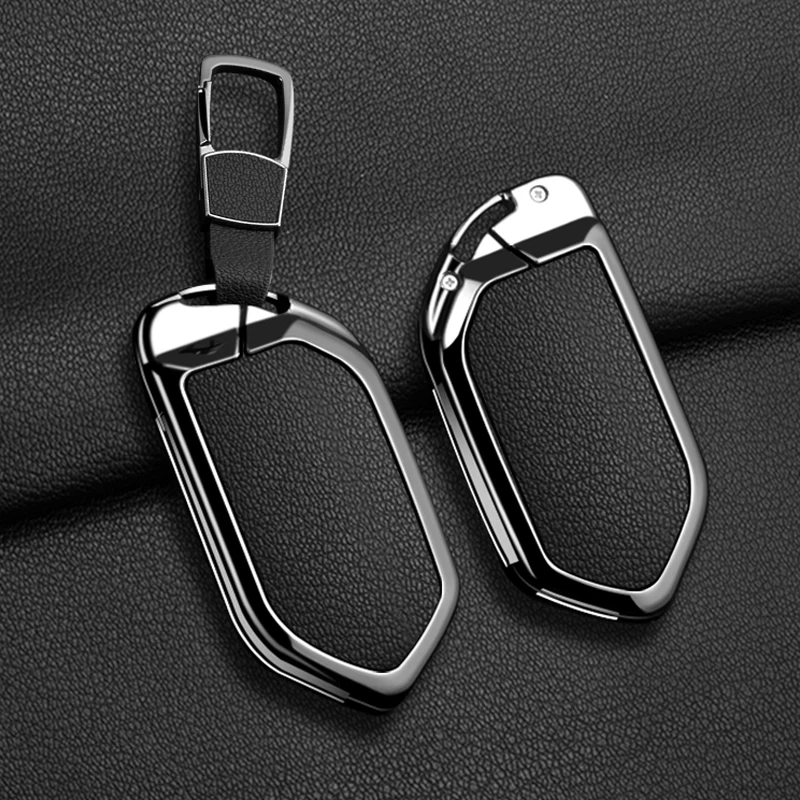 

Alloy Leather Car Key Case Cover For Kia 2024 EV9 Picanto Carnival Seltos Sorento Morning K5 KA4 4 5 6 7 8 9 Buttons Accessories
