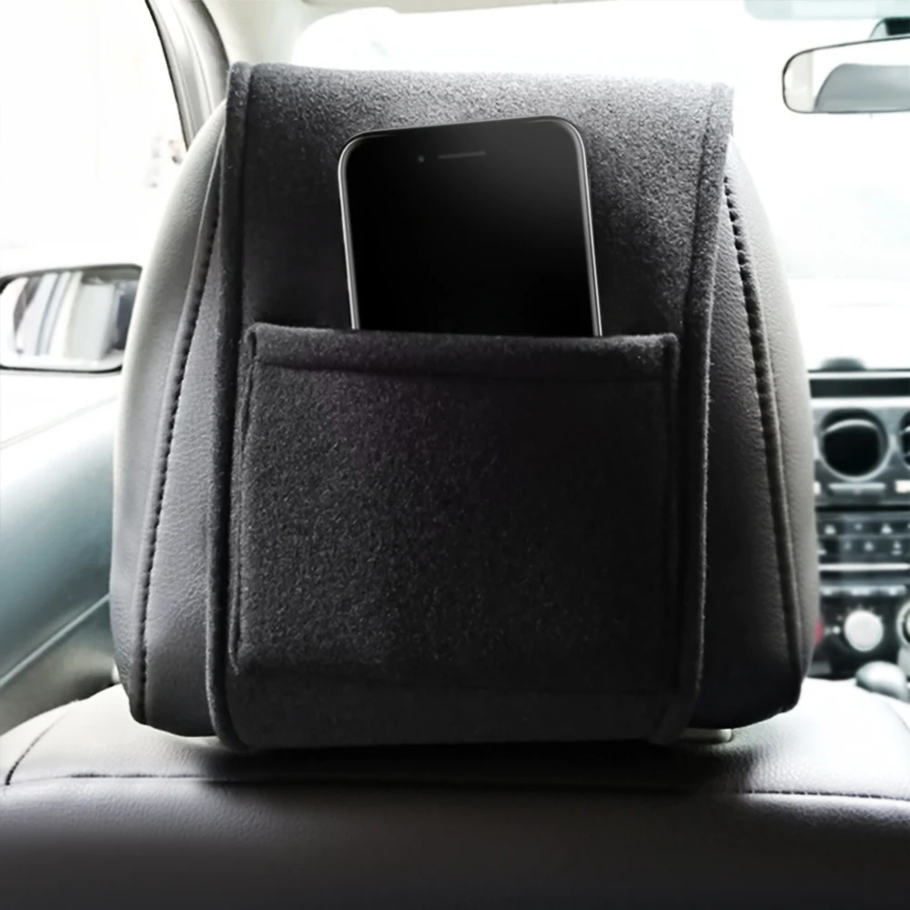 Car Headrest Cover Car Logo Car Shell Rear Pocket Multifunction For Seat Leon 5f Ibiza 6l 6j Leon 1p Cushion 6L Alhambra Styling