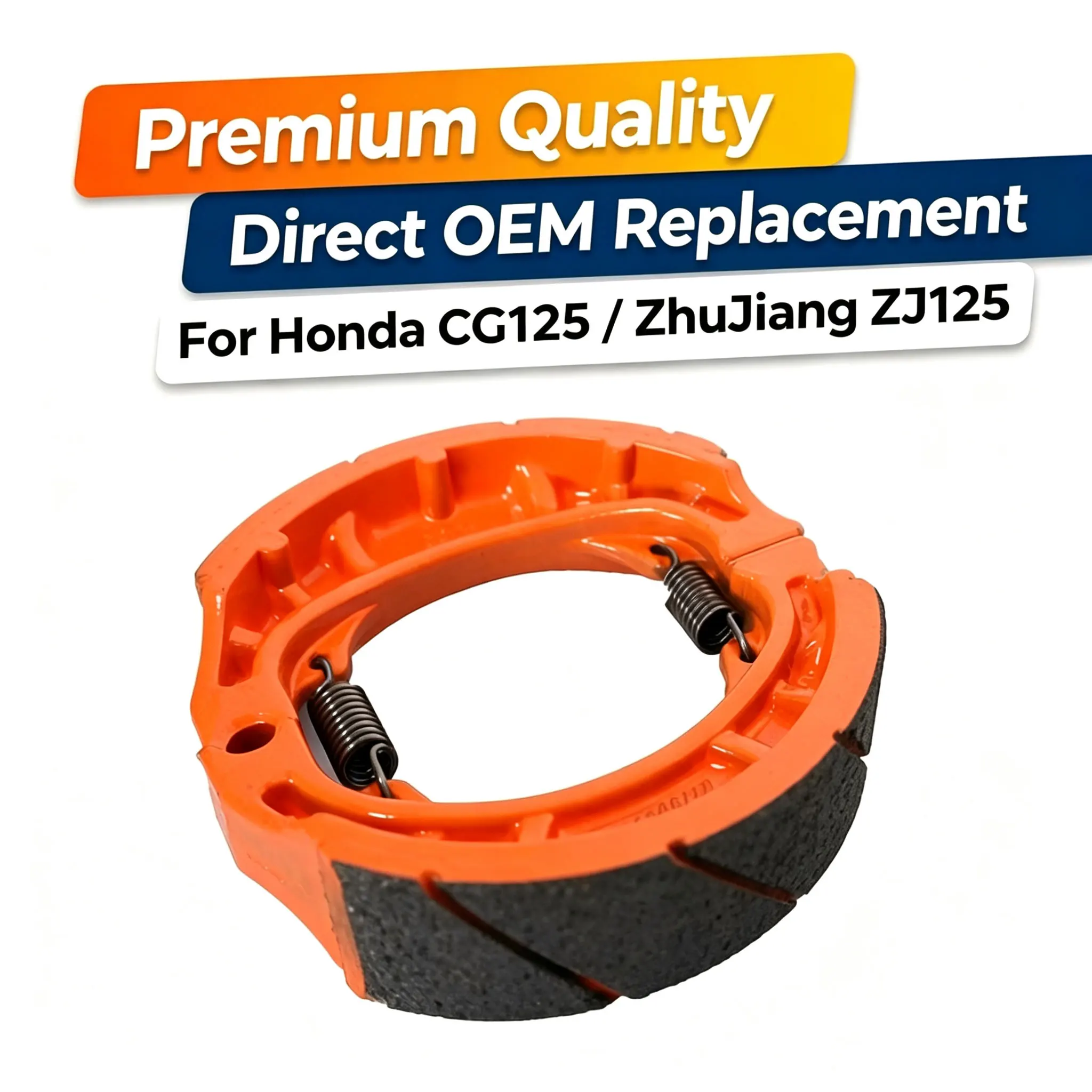 Motorcycle Brake Shoes For Honda CG125 ZJ125 Rear Front Drum Brake Pads Moped Scooter Brake Linings Spare Parts Accessories