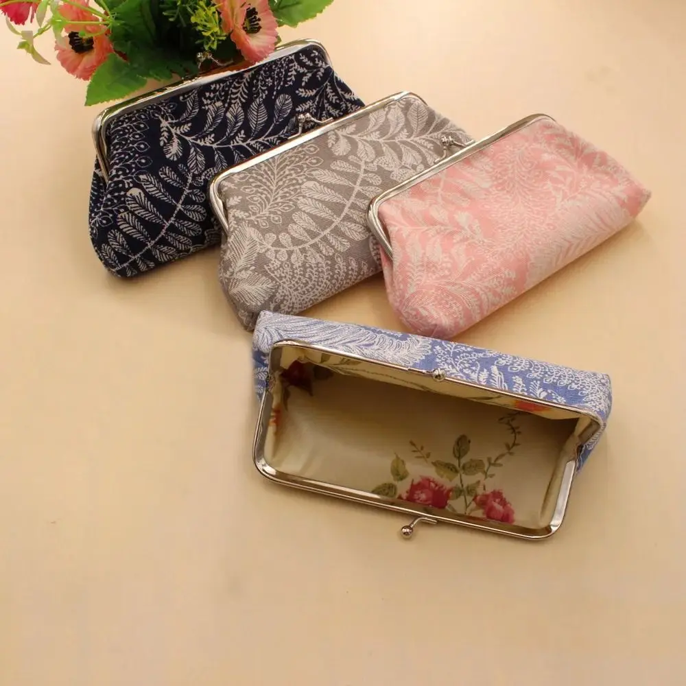 

Портативная сумка для денег, кошелек для монет, кошелек с застежкой-поцелуем, сумка с замком, длинный кошелек, сумка для хранения, брелок для ключей, холст, держатель для карт, уличный