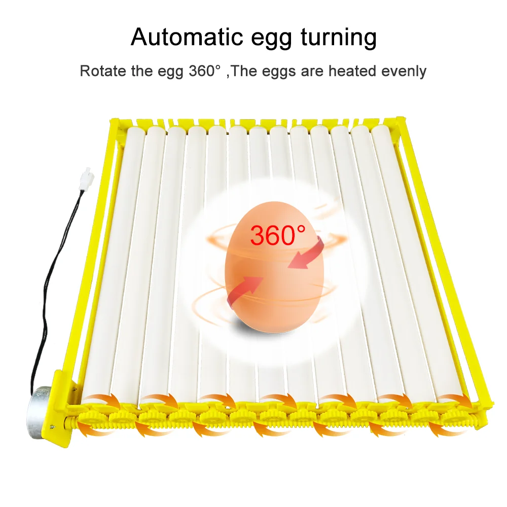 Eggs Incubator Automatic Turning Tray with Motor Farm Poultry Hatching Device for 56 Chicken Eggs, or 156 Quail Eggs