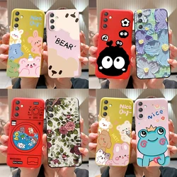 A24 A34 A54 Case For Coque Samsung Galaxy A34 Case Stylish Painted Cover For Samsung A54 5G GalaxyA54 A 34 A24 Soft Phone Cases