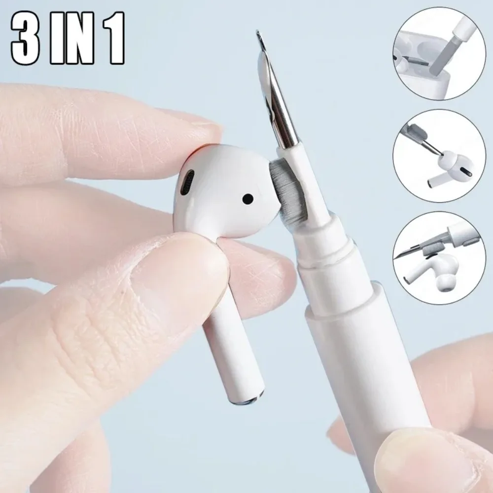 2 IN1 Cleaner Kit Set Bluetooth Earphones Cleaning Pen for Airpods 3 Pro Case 13 Brush Headsets Cleaners Earbuds Cleaning Tools