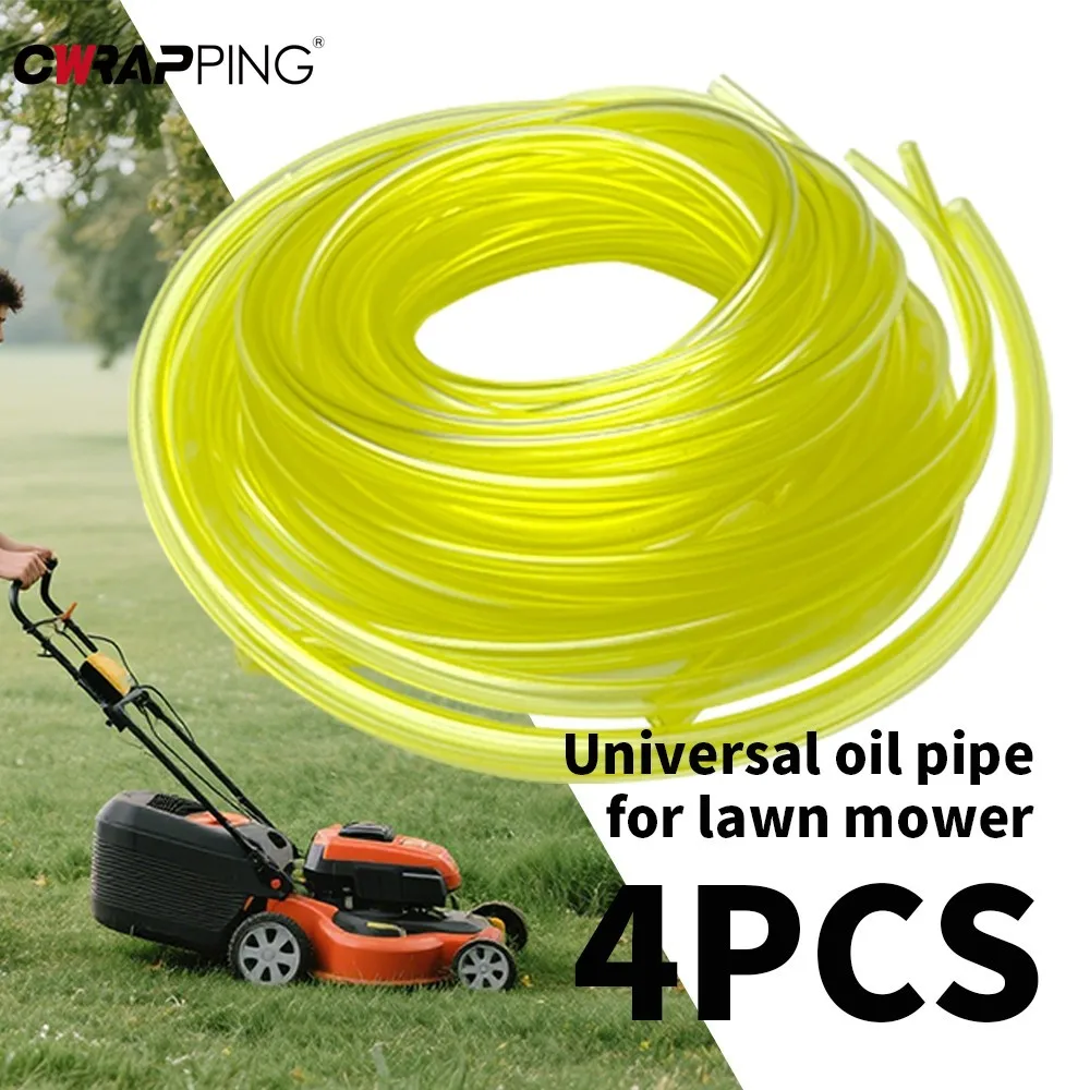 

2m 4Pcs Petrol Fuel Pipe Line Hose for Lawn Mower Parts Fiue Pipe Strimmers Trimmer Blower Brushcutter Gas Petrol Line Pipe Hose