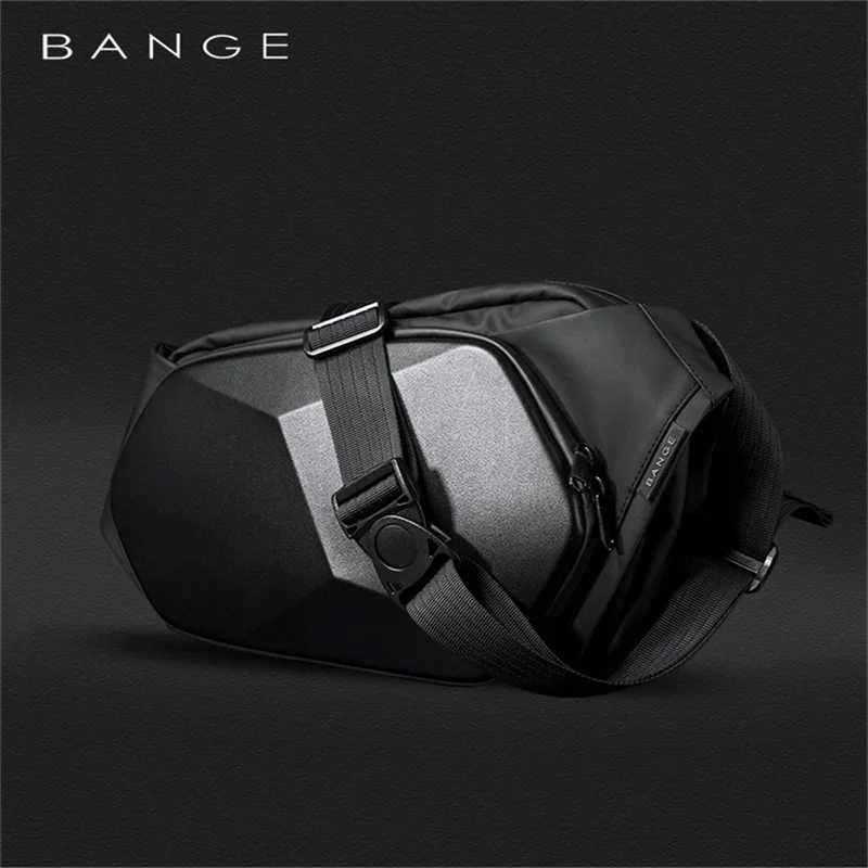 BANGE Men Bag Tready Man messenger bag With Hard Shell Crossbody Pack Anti theft Waterproof Travel Male Chest bag