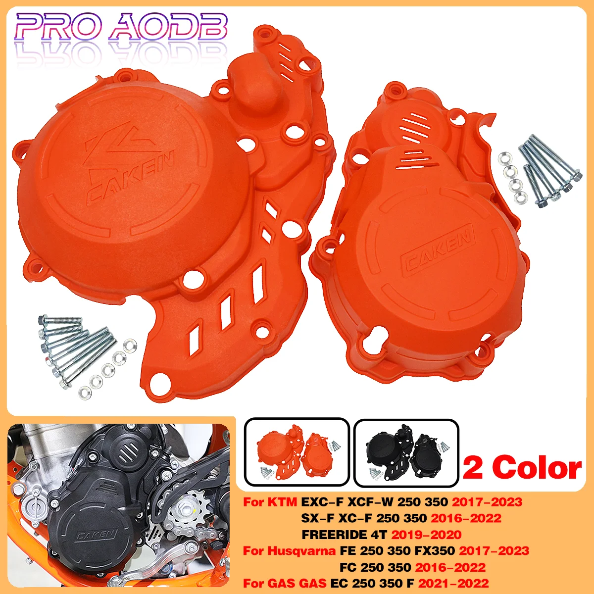 

For Husqvarna FE 250 350 FX350 17-2023 FC 2016-22 Motorcycle Clutch Ignition Cover Guard Protector For KTM 4T FREERIDE 2019-2020