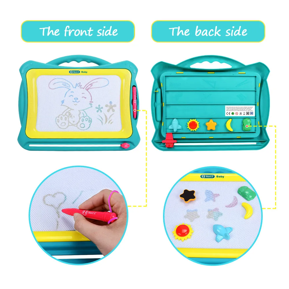 Jouets de planche à dessin pour filles et garçons de 3 ans et plus, cadeaux d'anniversaire et de noël, jouets d'apprentissage éducatif pour enfants, gribouillage effaçable aux couleurs