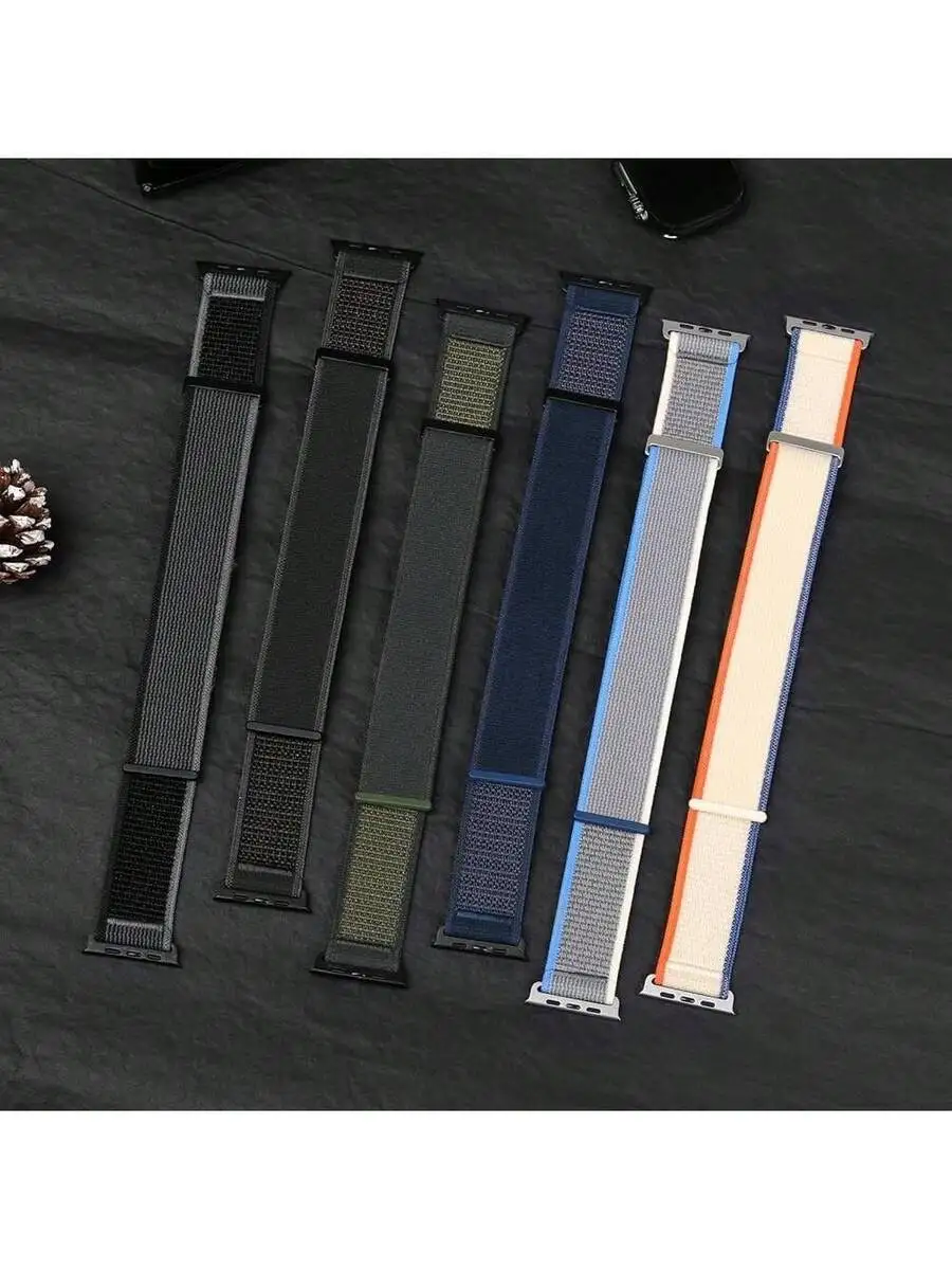 Trail Loop Breathable Nylon Watch Band For Watch Ultra Series 10 9 8 7 6 5 4 3 SE 49mm 46mm 45mm 44mm 42mm 41mm 40mm 38mm