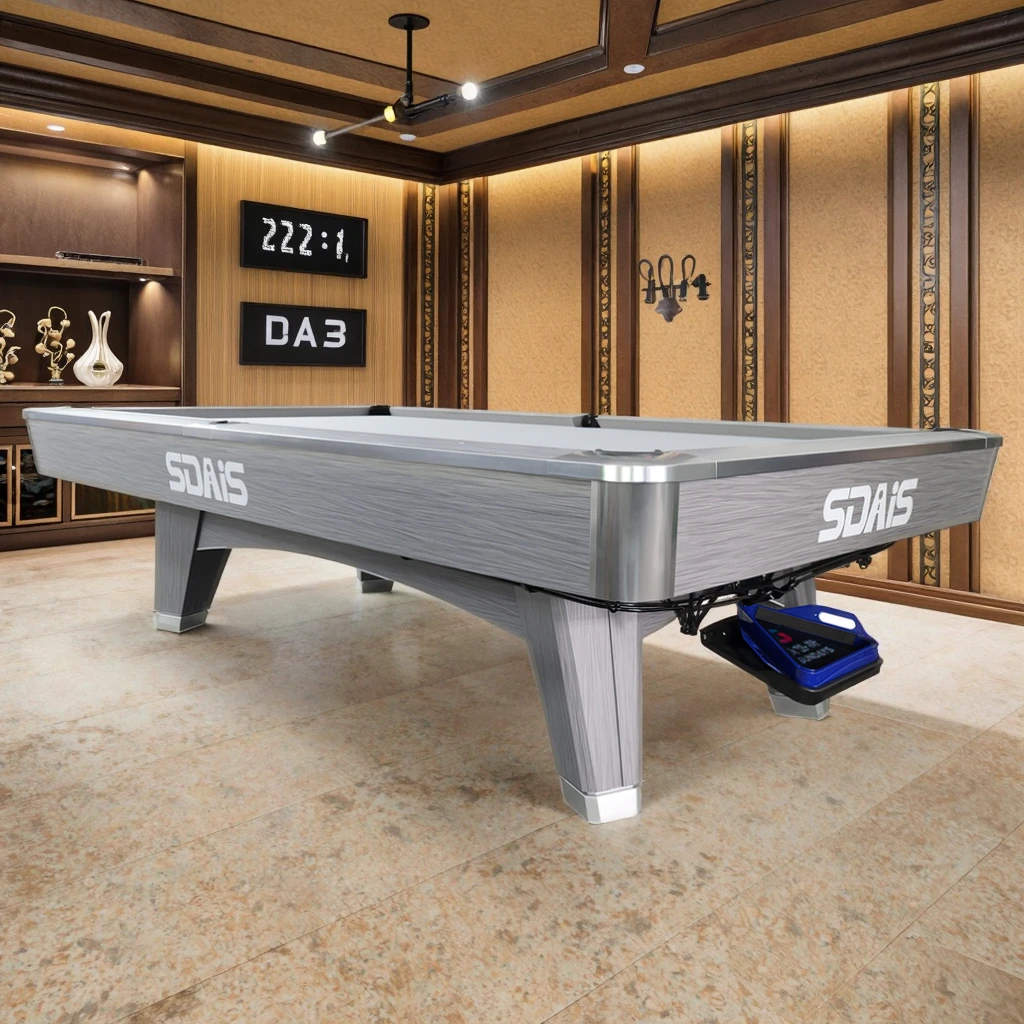 Modern 9 Ball Home Pool Table with 3pcs 2.5CM Stone High-Speed Felt Durable 9FT Billiard Table