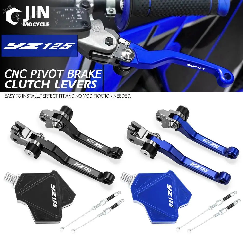 

Dirt Bike CNC Brake Clutch Levers Stunt Clutch Pull Cable Lever Replacement Easy System For YAMAHA YZ125 2015 2016 2017 2018 YZ