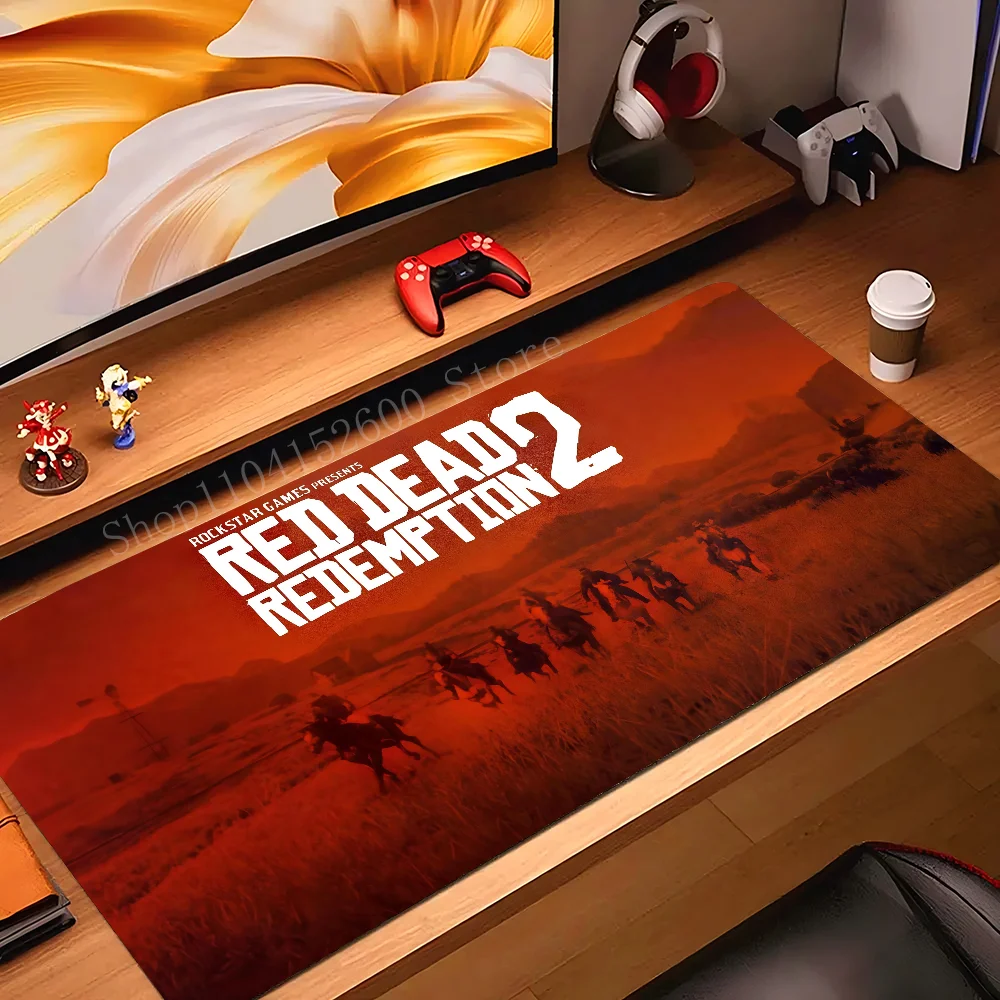 Tapis de souris Red Frequency Redemption 2 avec tapis, polymère de bureau, accessoires de jeu, clavier média Prime Gaming