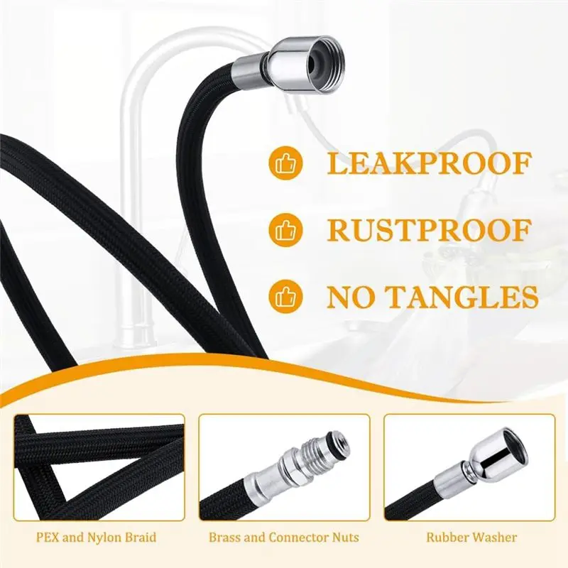 A68P-K-1219935-BC Hose Kit For Kohler Pull-Down Kitchen Faucet, Pull-Out Hose With 13.5Oz Weight Ball, Classic Pull-Out Hose