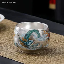 High-grade Retro Ceramics Tea Cup Chinese Tea Set Master Cup Customized Porcelain Teacup Exquisite Handmade Home Drinkware