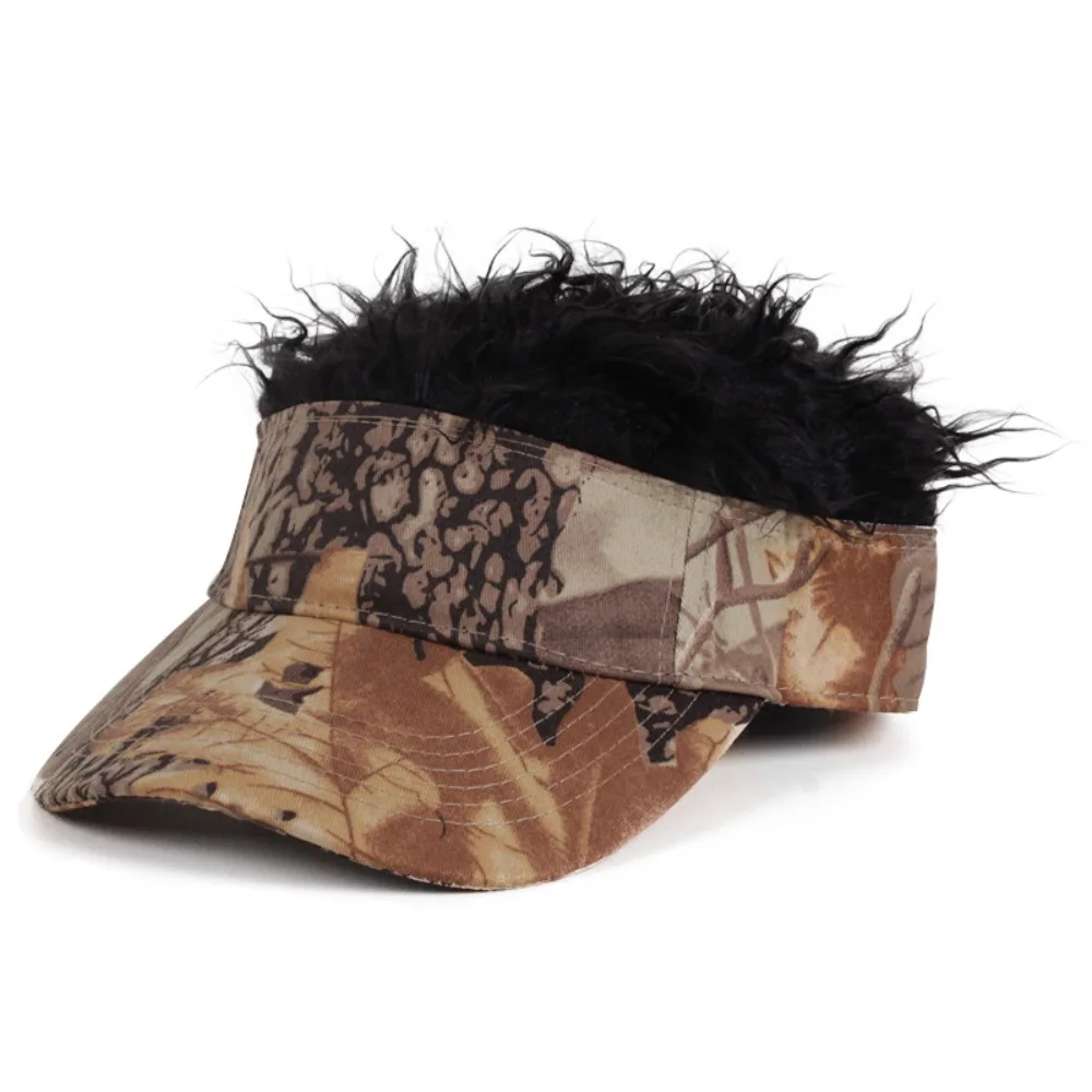 Algodão colorido camuflagem peruca boné para homens, chapéu esporte beisebol, chapéu casual ao ar livre