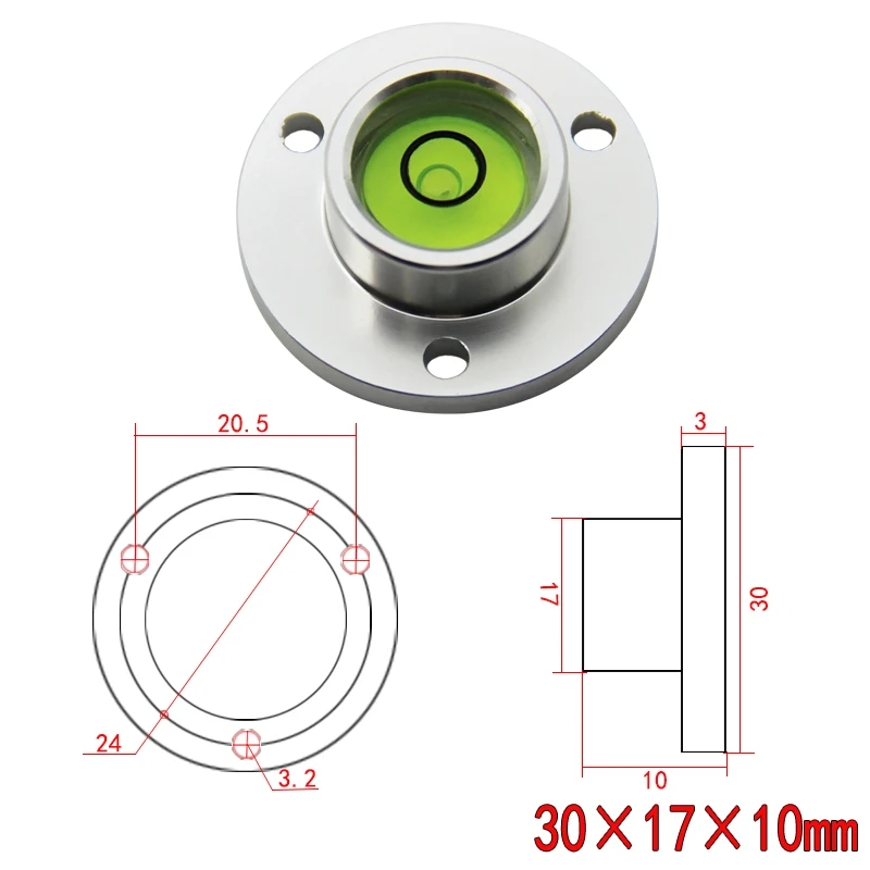 All-metal level magnetic level bubble universal level high-precision level bubble with flange level bubble