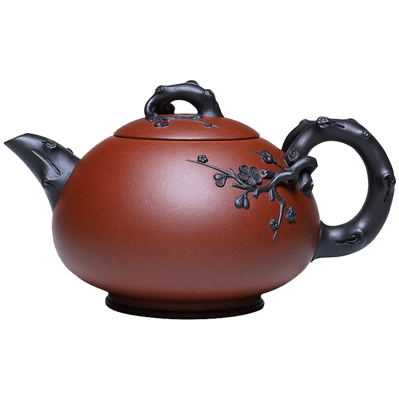 Xixi Yixing Purple Clay Teapot National Craftsman Chen Jianzhong Handmade Two-Color Jin Mei Chinese Tea Set Tea Ceremony