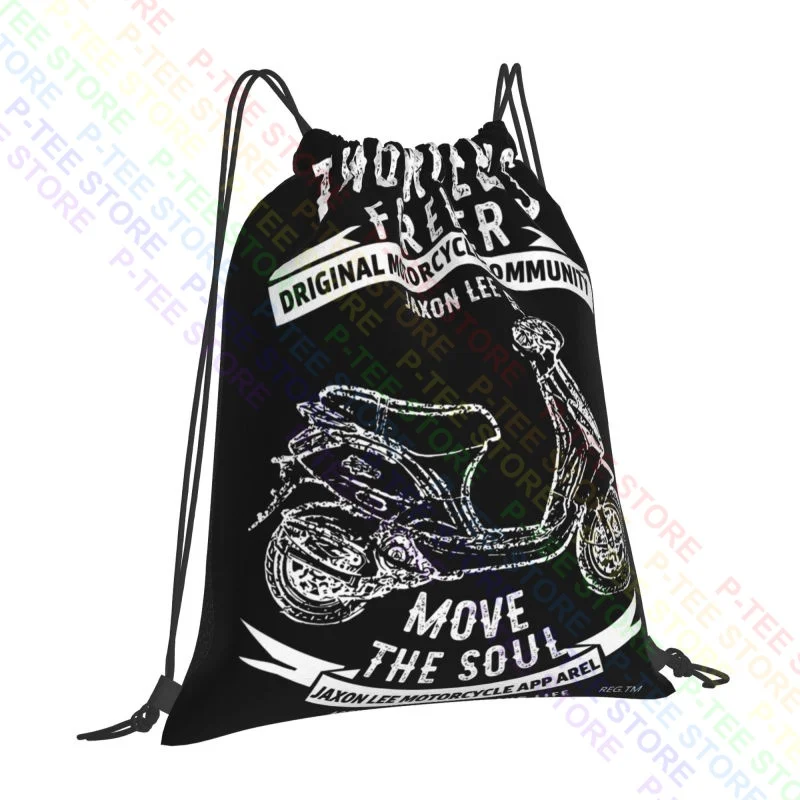 Jl Soul Illustration For A Piaggio Zip 50 4T Motorbike Fan Drawstring Bags Gym Bag Shoe Bag Art Print