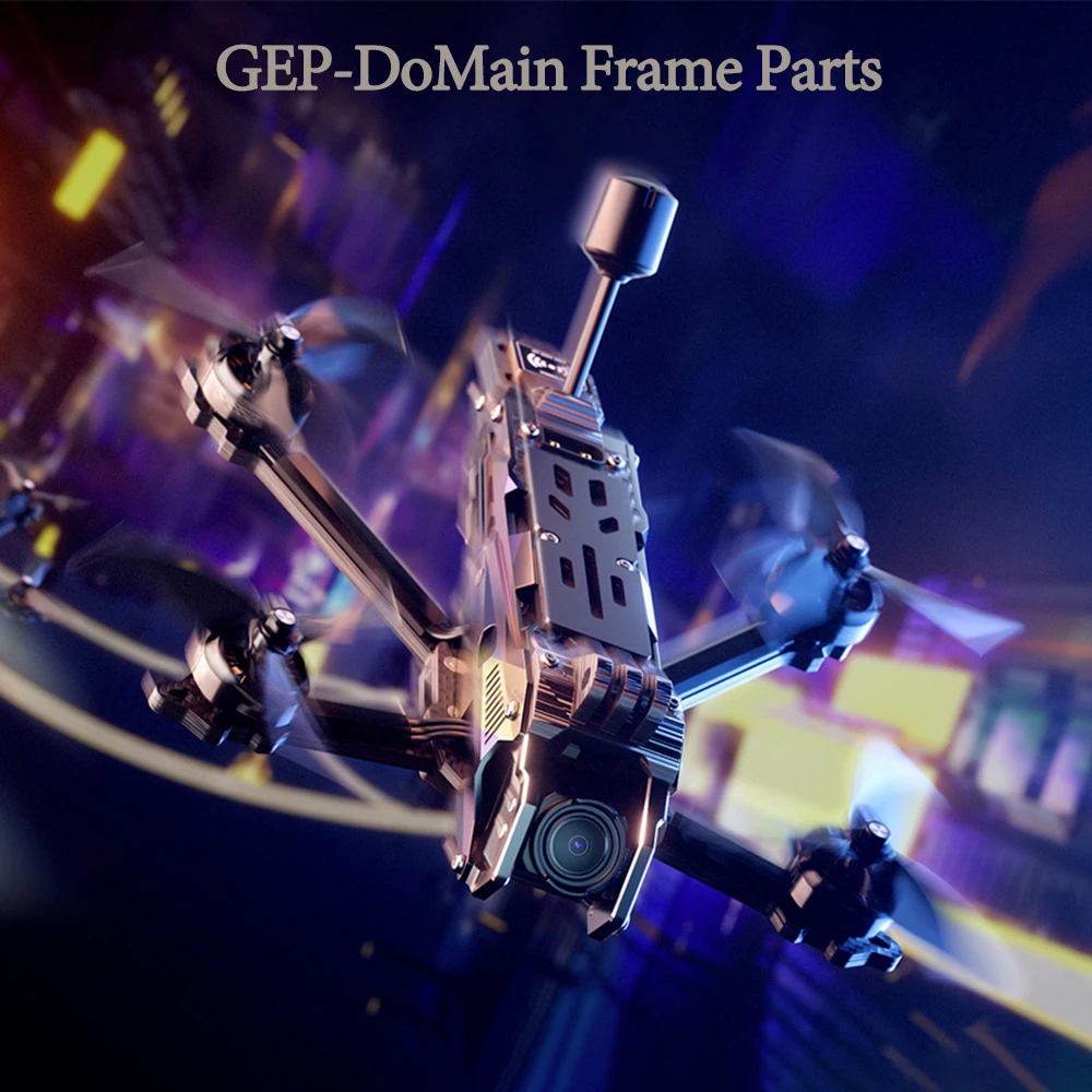 

GEPRC GEP-DoMain Детали рамы FPV Аксессуары для дронов Подходит GEP-DoMain3.6 Нижняя/верхняя пластина Приемник Антенная часть Винтовая упаковка