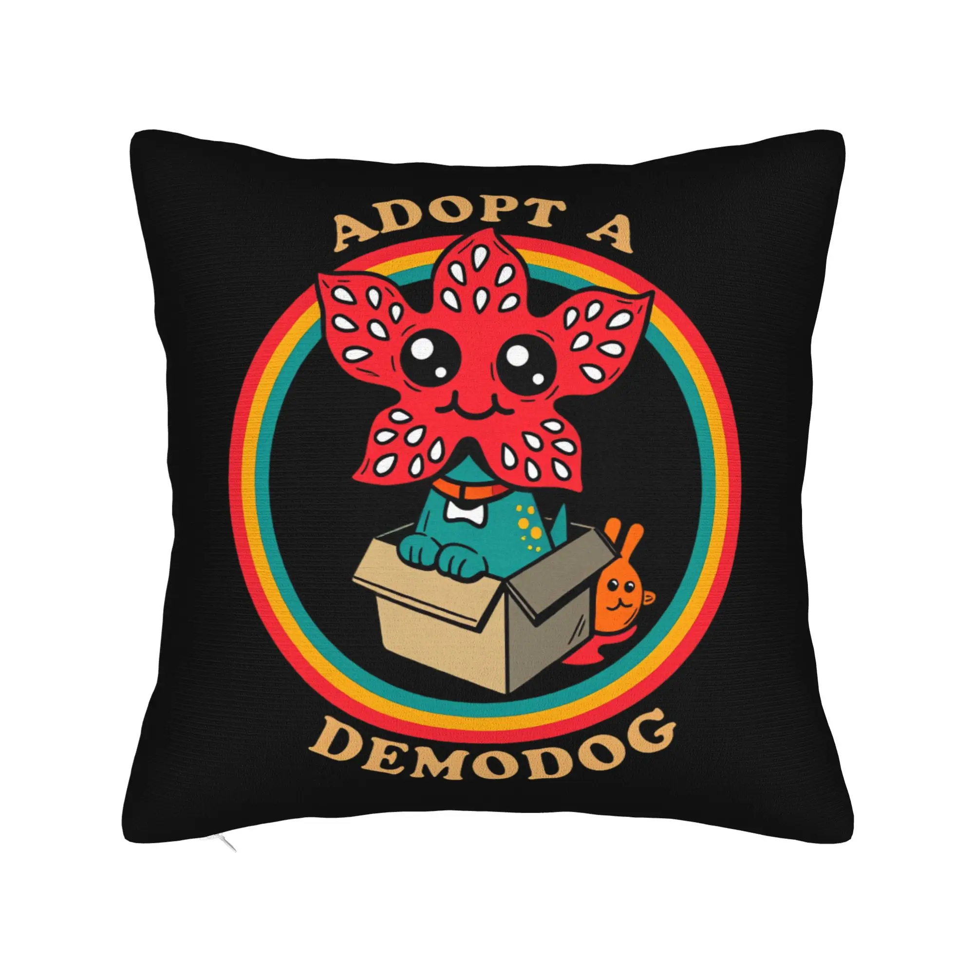 American TV Series Pillow Case Eddie Munson The Demogorgon Vintage Pillow Cover Print Pillowcases For Sofa Bedroom Home Decor