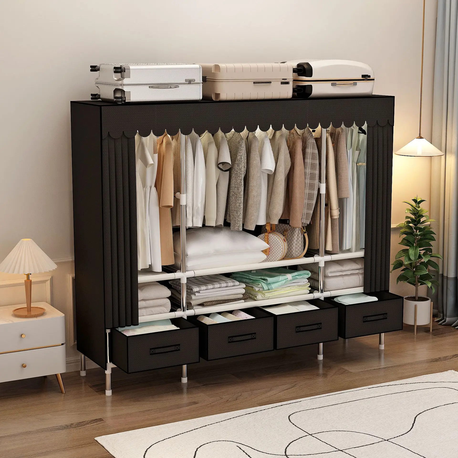 Armadio Portatile con Copertur - Wardrobe Closet Portable Fabric Cover recensione e prezzo